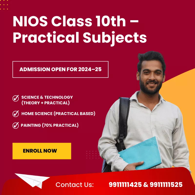 NIOS Practical Subjects Class-10th