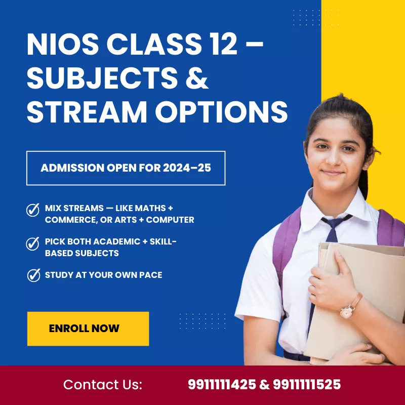 Nios Subjects List Class 12th