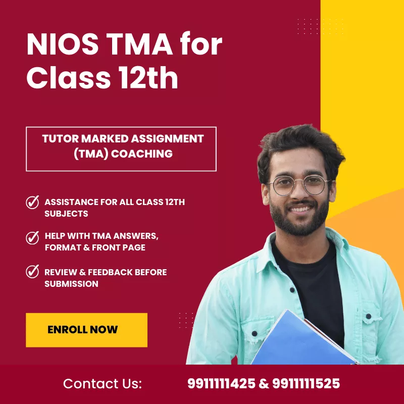 NIOS TMA Classes 12th