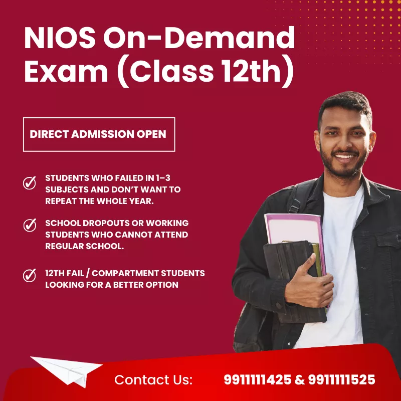 NIOS On Demand Exam Class 12th